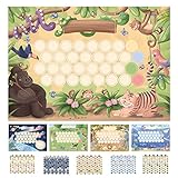 WUZZINIS Belohnungstafel Kinder XXL Set - 5 Themen mit 560 Stickern -...
