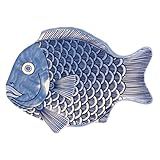 GET Servierplatte aus Melamin, 25,4 x 17,8 cm, Blau, 4 Stück