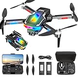 Drohne mit Kamera 4K, GuKKK Mini Drohne mit 2 Kameras HD, Faltbare FPV Drone...