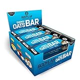 Bodylab24 Energy Oats Bar Banane 12x50g Vorratsbox, Haferflockenriegel für den...