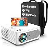 TOPTRO Projektor WiFi Bluetooth Projektor 4K 9500 Lumen Native 1080p Full HD Video...