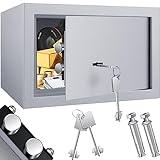 KESSER® Tresor Möbeltresor mit Doppelbartschloss, Safe Geldschrank Boden-Wandtresor...