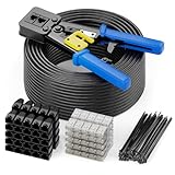 deleyCON 100m CAT6 Verlegekabel Patchkabel Installationsset Outdoor Indoor inkl....