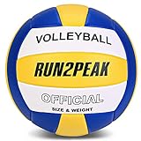RUN2PEAK Soft Touch Volleyball Ball Weicher Beachvolleyball Offizielle Größe 5...