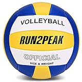 RUN2PEAK Soft Touch Volleyball Ball Weicher Beachvolleyball Offizielle Größe 5...