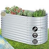 Blumfeldt Hochbeet, Großes Hochbeet aus Metall, Schmales Hochbeet zum Selber Bauen,...