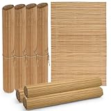 MIJOMA Bambus Platzmatten Set | 4 Stück 30x45cm | Platzdeckchen Tischsets |...