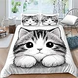 TMMDH Bettwäsche Set Bettbezug 135x200 Weich Bequem Atmungsaktiv Hypoallergen Mikrofaser...