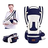 Babytrage Neugeborene mit Hüftsitz 3in1 Babytrage Ergonomisch Atmungsaktiver...