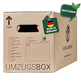 BB-Verpackungen 30 x Umzugskarton aus recycelter Pappe, sehr stabil mit...
