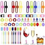 Kasanni Glasmarkierer 70 Pcs Glas Markierung TrinkgläSer Wiederverwendbar...
