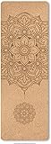 Kork TPE Yogamatte Bedruckte rutschfeste Matte Home Fitness Pad Gymnastik Pilates Training...
