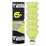 Talbot-Torro® Badminton Ball Tech 450, 6er Dose, Farbe: Gelb, Geschwindigkeit:...