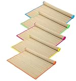 HAC24 5X Strohmatten Strand Bastmatten Liegematte Picknickdecke Strandmatte...