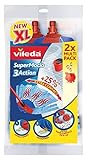 Vileda SuperMocio 3Action Wischmop Ersatzköpfe - Doppel-Vorteilspack