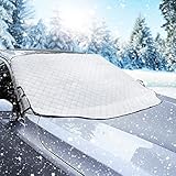 WIN.MAX Frontscheibenabdeckung Auto Scheibenabdeckung Faltbar Sonnenschutz Winter...