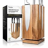 Troster® Magnetischer Messerblock ohne Messer - Messerhalter 360° drehbar -...