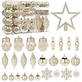 Alupssuc 80 Teiliges Weihnachtskugel Ornament Set,...