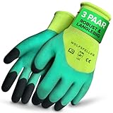 WOLFSFELLER 3 Paar robuste & komfortable Gartenhandschuhe Damen & Gartenhandschuhe Herren...