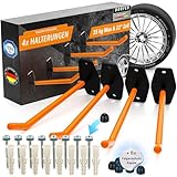 DORFER Reifen Wandhalterung 4er Set | 4x Reifenhalter Wandhalterung gehärteter Stahl...