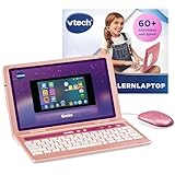Vtech Genio Lernlaptop pink – Lerncomputer mit Internetzugang, Textprogramm und...