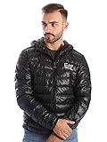 Emporio Armani Herren Train Core Daunen-Kapuzenjacke Daunenmantel, schwarz, XX-Large