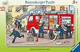 Ravensburger Kinderpuzzle - 06321 Mein Feuerwehrauto - Rahmenpuzzle für Kinder ab 3...