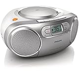 Philips AZ127/12 CD-Soundmachine, CD-Player Tragbar (UKW-Radio, CD, Kassettendeck, Dynamic...