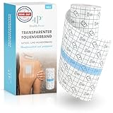 Health Press® Transparenter Folienverband – Duschpflaster Rolle (15cm x 10m)...