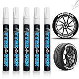 UICCVOKK Auto Reifen Stift Weiß, Hohe Kapazität Reifenstift, Wasserfest Reifenmarker,...