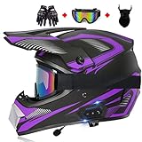 ROMOZ Bluetooth-Motocross-Helm, Erwachsenen-Crosshelm-Motorrad,...