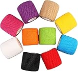 PIQIUQIU Elastische Bandage Athletic Tape Fixierbinde Selbsthaftend, 5 cm x 4,5...
