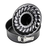 Zenker Springform mit Flach- und Rohrboden Ø 28 cm BLACK METALLIC, Backform mit...