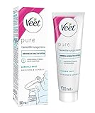 Veet PURE Haarentfernungscreme – Für sensible Haut geeignet – Anwendung für Bikini &...