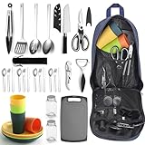 Berglander Camping-Essentials, Camping-Kochutensilien-Set,...