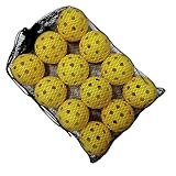 BommFu Training Golfbälle - 12 Stück -Ausrüstung,Hohler Ball mit Mesh - Für Indoor...