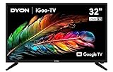 DYON iGoo-TV 32H 80cm (32 Zoll) Google TV (HD Triple Tuner, Prime Video, Netflix, Google...