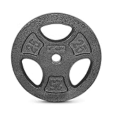 CAP Barbell Standard-Hantelscheiben, 2,5 cm, 11,3 kg, Schwarz, 1 Stück