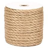 Natürliches Juteseil, Tosadee, 8 mm, Länge 20 m, Schnur zum Basteln,...