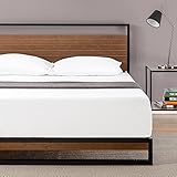 Zinus Suzanne Bett 180x200 cm - Höhe 18 cm - Bambus und Metall Plattform...