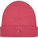 Tommy Hilfiger Unisex Kids SMALL Flag Beanie AU0AU01526 Pink (Heritage Pink) L-XL