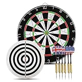 AllRight 6 Series Dartscheibe Steeldart Dartboard Steeldartscheibe mit 6er Dartpfeile...