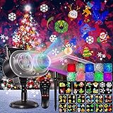 Weihnachten LED Projektorlampe, 26 HD Effekte (3D-Ozeanwellen und muster)...