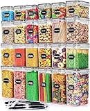 Wildone 24 Stück Vorratsdosen Set, BPA-frei, Plastik Aufbewahrungsbox mit Deckel...