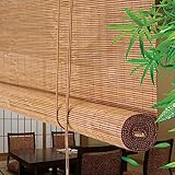 Bambusrollo Atmungsaktives Natürliches Bambus Raffrollo Jalousine Breite 50 60...
