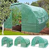 TOM Gewächshaus, Foliengewächshaus Folientunnel 175g/m² extra stabil & langlebig – 4...