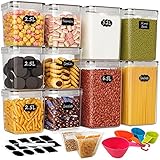 Withosent Vorratsdosen Luftdicht 10er Set, Großer 6,5L Aufbewahrungsbox Küche...