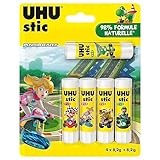 UHU Stic Mario Kart Klebestifte ohne Lösungsmittel, weiß, Mario Kart, 4 + 1 Sticker, 8,2...