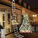 FUFRE Weihnachtsdeko Aussen, 328cm Weihnachtsmann Deko Außen Mit LED Und...