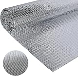 Doppelseitige Aluminiumfolie Isolierung 60 cm X 3 m,3mm Dicke Isolierfolie Dämmfolie...
